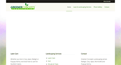 Desktop Screenshot of greenerconceptsnc.com