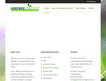 Tablet Screenshot of greenerconceptsnc.com